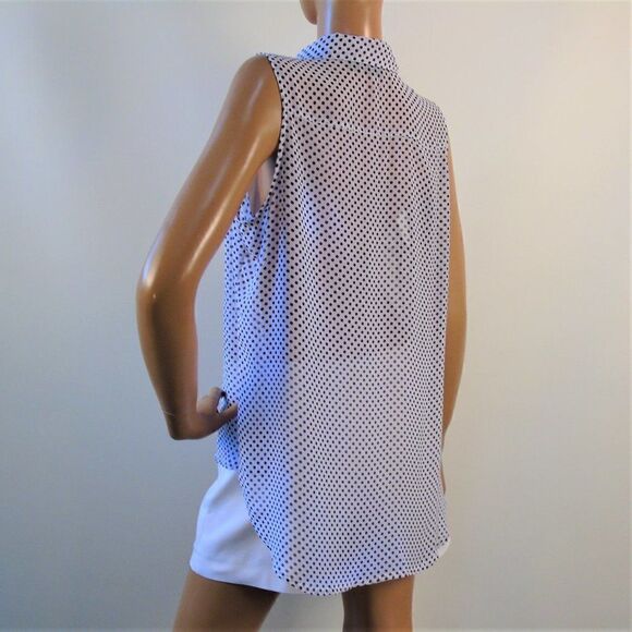 Polka Dot Sleeveless Blouse a.n.a. A New Approach - Picture 7 of 10